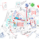 Production Map / Project Map of the various actions we talked about for Life on Earth Dec 2008 © Cabula6 and Michael Pinsky