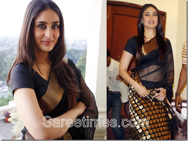 Kareena Kapoor In Chanderi Silk Saree Sareetimes Chanderi sarees in rk collections. sareetimes