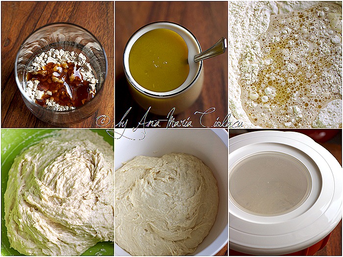 No knead bread collage