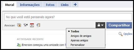 Facebook - restrição Facebook - restrição