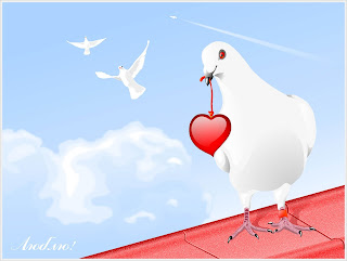 Dove With Heart Adobe Illustrator Wallpapers