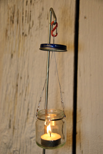 Camping homemade DIY candle lantern