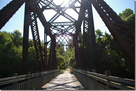 A railroad trestle