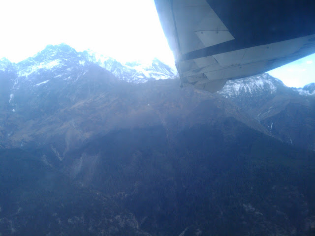 We sat on the left side of the plane. It was the right decision.