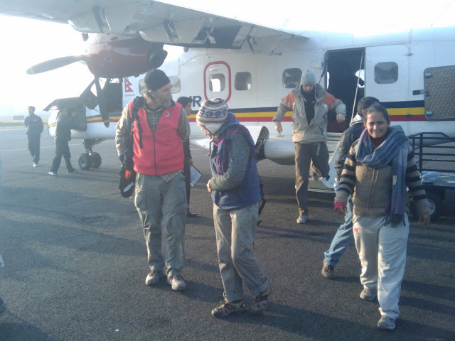 Safely deplaning, back in 3rd world civilization