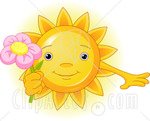 [41043-Royalty-Free-Clipart-Illustration-Of-Cute-Sun-Character-Holding-A-Pink-Flower.jpg]