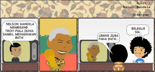 sitenyom - comic mandela batik
