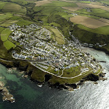 Port Isaac and Port Gavern from the air