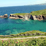 View from outside the Beach House Port Isaac looking over Port Gavern