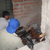 Preparing the Cuy (guinea pig)