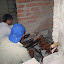 Preparing the Cuy (guinea pig)