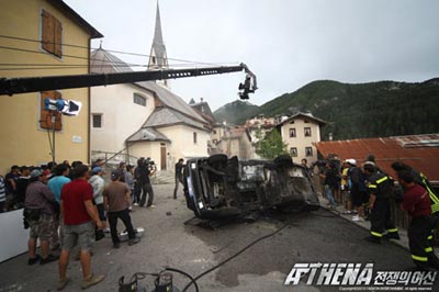 ภาพจากกองถ่าย Athena ในประเทศอิตาลี