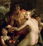 Hans von Aachen - Baccho, Ceres y  Cupido