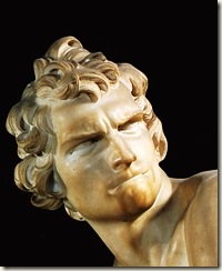 Davi, Bernini, detalhe