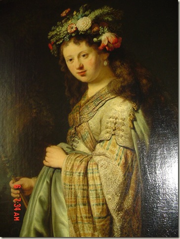 Flora, Rembrandt, óleo sobre tela, 1634, 1ª fase da carreira