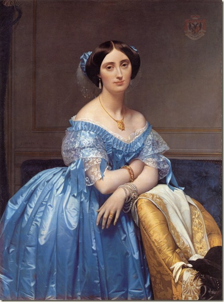 Retrato da Princesa de Broglie, Ingres, 1853