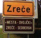 Zreče town sign