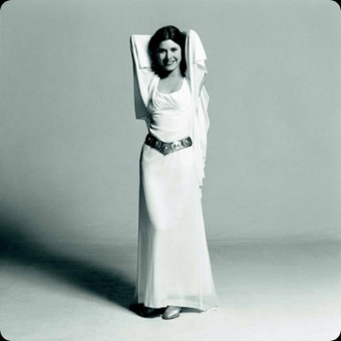 CARRIE FISHER behind the scenes star wars episode iv
