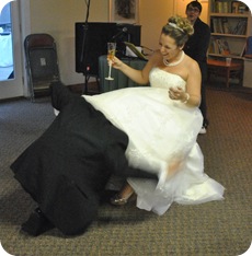 retrieving the garter