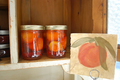 Pickled Peaches in Pantry at Harris & Clark