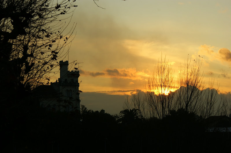 Pôr do sol no Luso