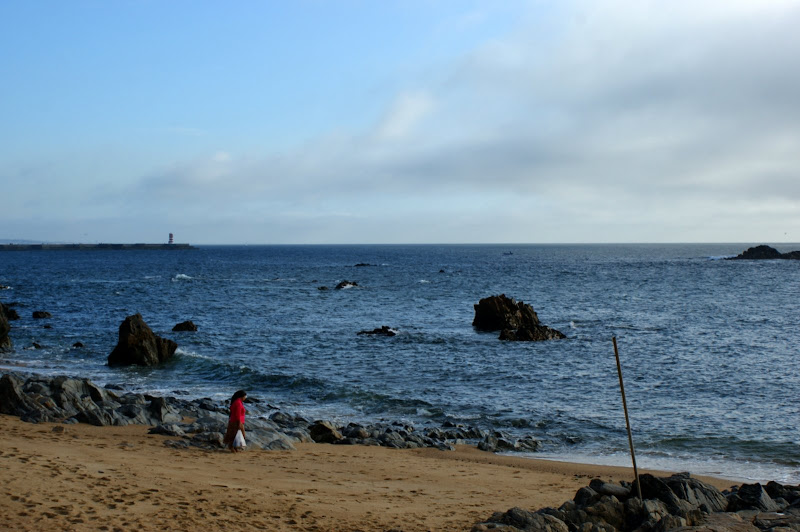 O mar da foz do Porto