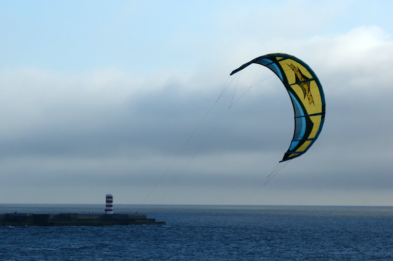 Kite surfing na Foz do Porto