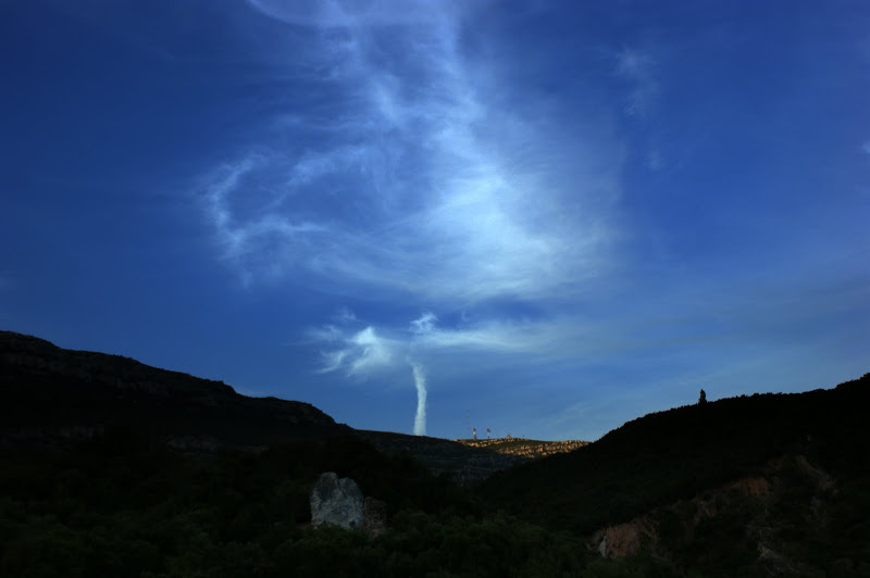 Nuvens sobre a serra da Arrábida