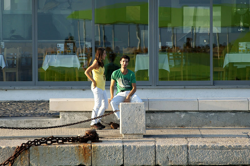 Setúbal, vistas desde o rio Sado, Namora-se junto ao rio