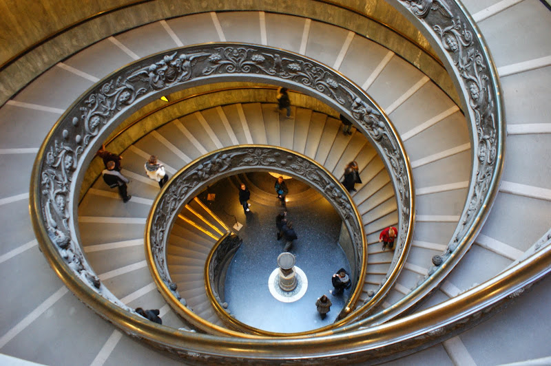 Escadas do Museu do vaticano