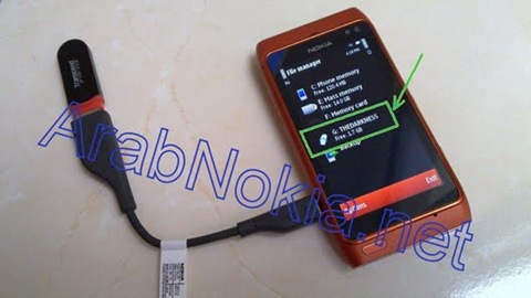 n8 connected to usb otg