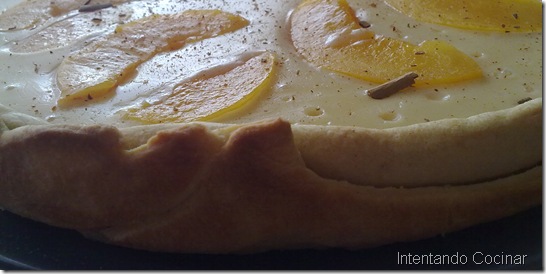 tarta de melocoton y canela