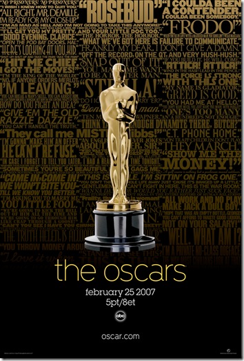 79th Academy Awards commemorative poster.