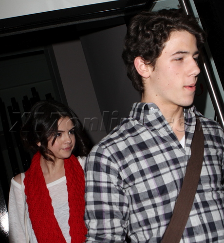 Nick Jonas on a dinner date with Selena Gomez at Philippe Chow. February 2, 2010, X17online.com exclusive