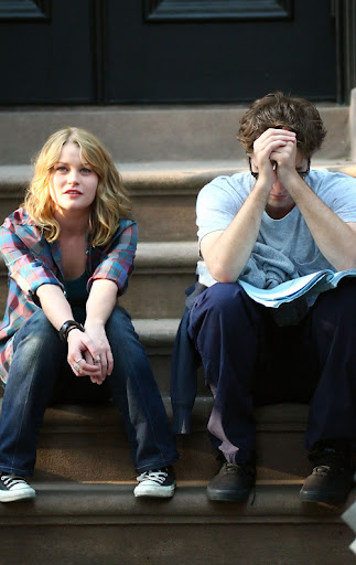Emilie de Ravin and Robert Pattinson sit on the steps of a brownstone together on the Brooklyn set of 'Remember Me'.  Robert can be seen intently studying his lines. <P> Pictured: Emilie de Ravin and Robert Pattinson <P> <B>Ref: SPL113308  140709  </B><BR/> Picture by: Jackson Lee / Splash News<BR/> </P><P> <B>Splash News and Pictures</B><BR/> Los Angeles:	310-821-2666<BR/> New York:	212-619-2666<BR/> London:	870-934-2666<BR/> photodesk@splashnews.com<BR/> </P>