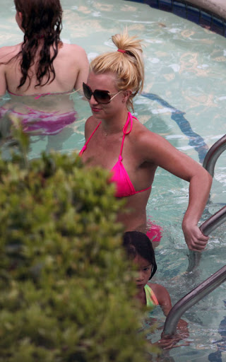 08-15-2009 Marina Del Rey, CA Britney Spears spends the day laying out poolside at the Ritz Carlton in Marina Del Rey. Britney enjoyed the pool and jacuzzi and had many fans come up and talk to her. Britney is wearing an engagement ring on her finger. Non-Exclusive Pix by DS-ISM/Flynet ©2009 818-307-4813 Nicolas