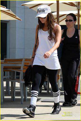 Ashley Tisdale seen outside the Equinox Gym in West Hollywood. Los Angeles, California - 04.09.09 Credit: (Mandatory): WENN.com