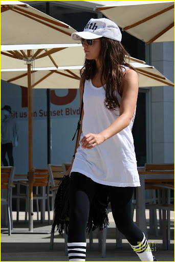 Ashley Tisdale seen outside the Equinox Gym in West Hollywood. Los Angeles, California - 04.09.09 Credit: (Mandatory): WENN.com