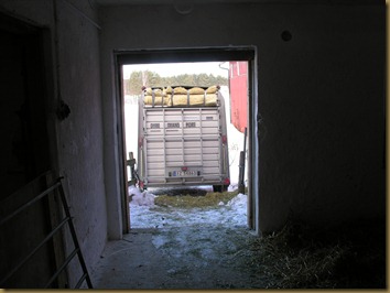 Trailer ready to be unloaded Trailer ready to be unloaded
