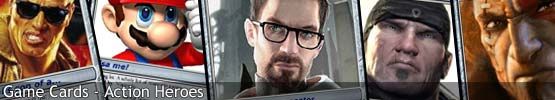  Video Game Cards - Action Heroes