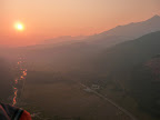 smoky sunset from Dove Creek fire