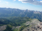 over Alta Lakes looking back at the ridge