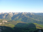 north of town looking south to Bear Creek, Ski Area & launch
