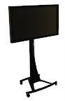 Die Frontansicht des IQ-Automation Flatman Panel PC auf Metallständer Die Frontansicht des IQ-Automation Flatman Panel PC auf Metallständer