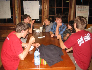 Hanging out on the 2010 Quaker Youth Pilgrimage