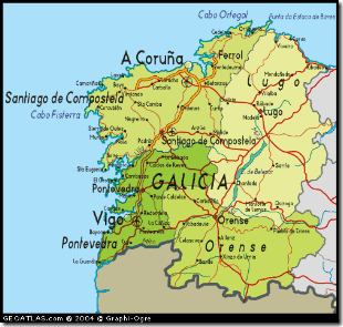 mapa dr Galicia mapa dr Galicia
