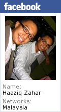 Haaziq Zahar's Facebook profile