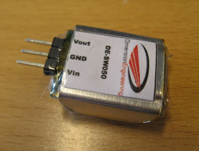 Front view of the 5V 1A switching regulator.