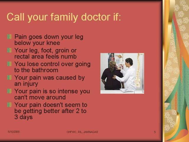 Useful Tips to cure Back Pain