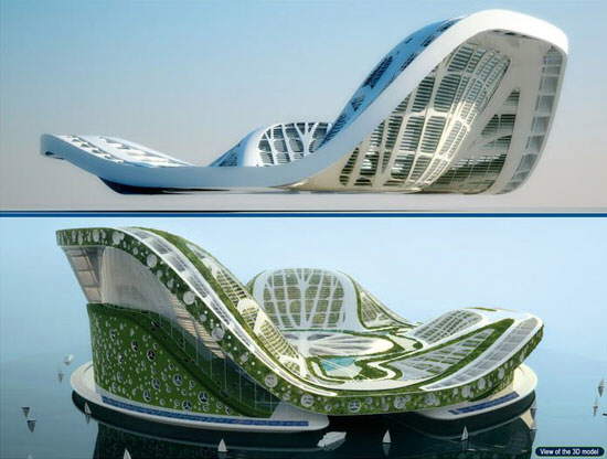 Image Dimension: 550x416 DUBAI Lilypad Floating City